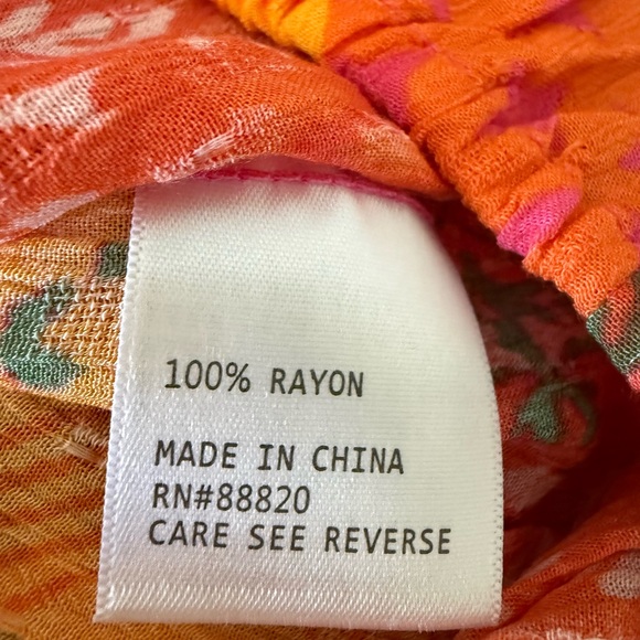 NWT Rachel Zoe Tropical Off Shoulder Blouse - Picture 8 of 8